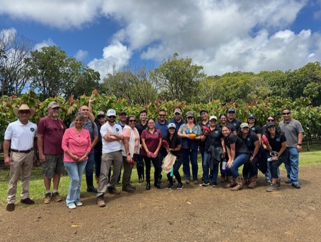 Group photo of tax assessors with the Finance Department on a field trip.