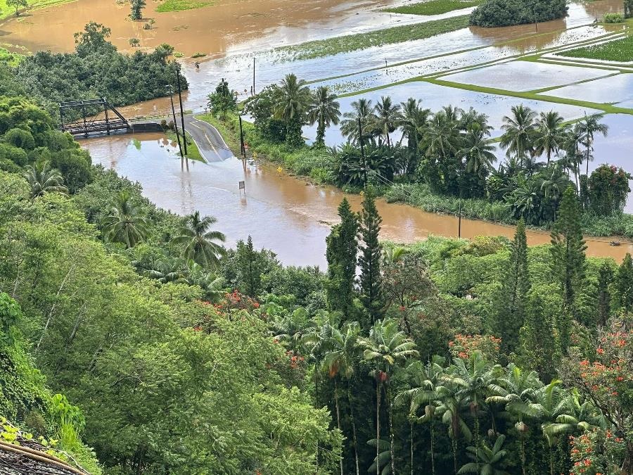 Hanalei Bridge near Kuhio Highway