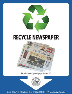 newspapers recycling flyer