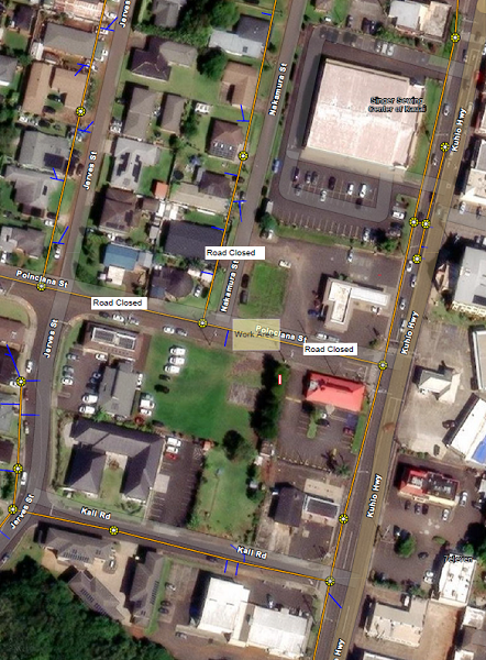 Portion of Poinciana Street closed Dec. 2 to Dec. 6, from 7 a.m. to 6 p.m.