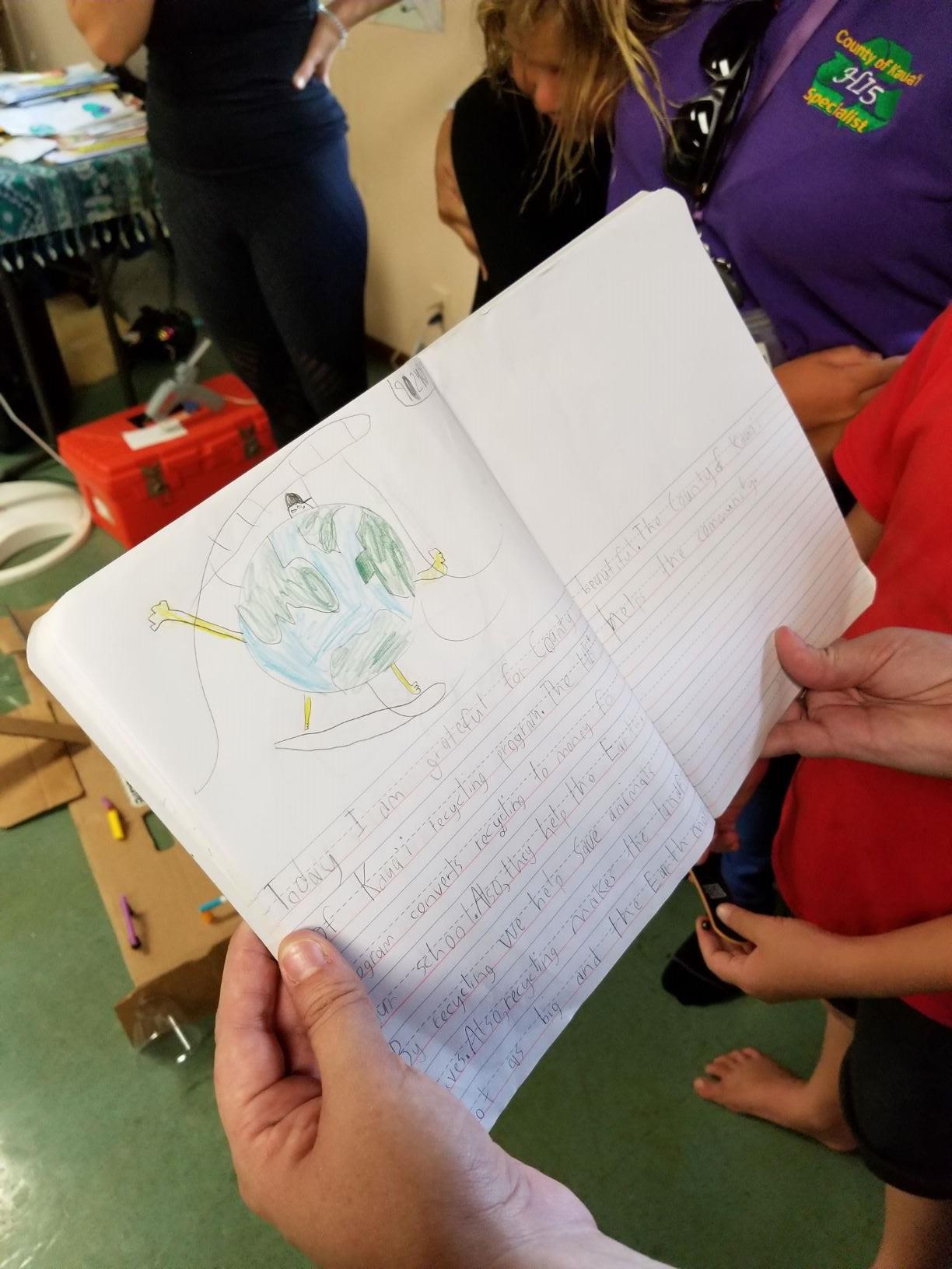 A HomeschoolNow student's journal entry