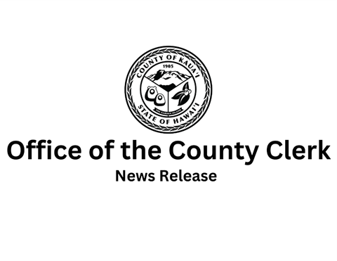 Office of the County Clerk news release