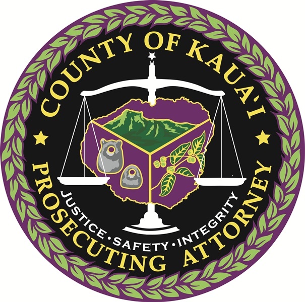 County of Kauai Prosecuting Attorney - Justice - Safety - Integrity (seal)