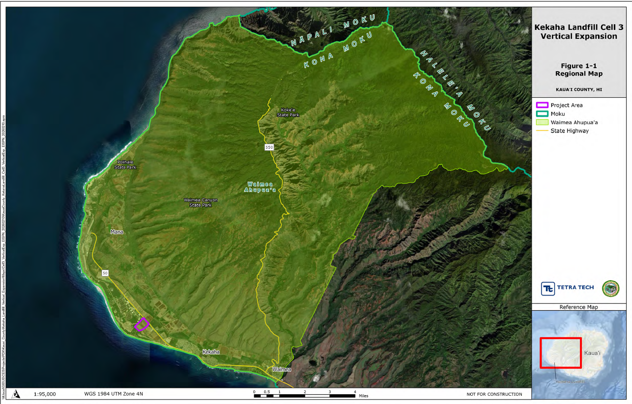 Map of region for proposed cell 3 vertical expansion