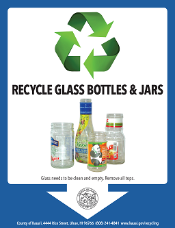 glass recycling flyer