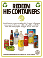 HI5 recycle sign