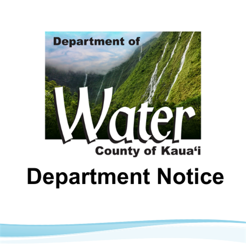Department of Water, Department Notice