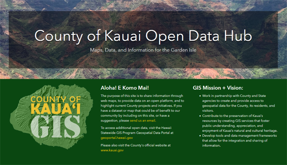 County of Kauai Open Data Hub