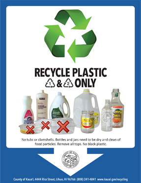plastic recycling flyer